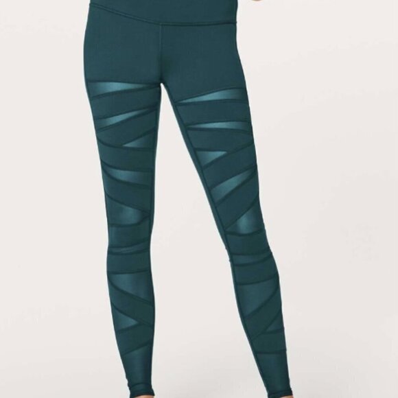 Lululemon Wunder Under Pant (Hi-Rise) (Tech Mesh 31") Submarine size 2 - Picture 5 of 9